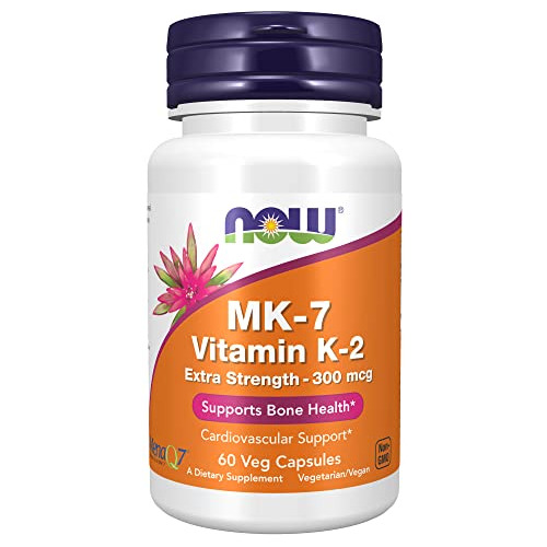 Ahora Suplementos, Vitamina K2 (mk-7) 300 Mcg, Fuerza Vqszr