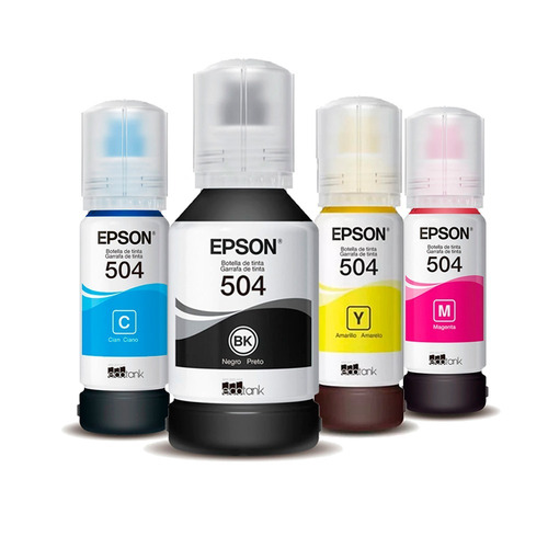 Tinta Epson 504 Original Cian Magenta Amarillo L4160 L6191