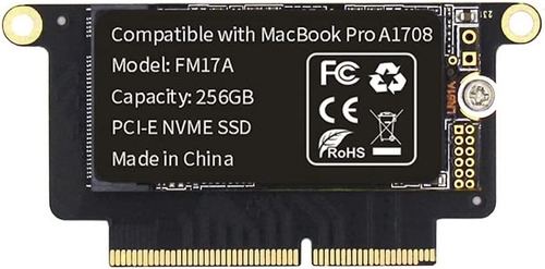 Ssd 256gb Pcie 3.0x4 Nvme Para Macbook Pro Retina A1708