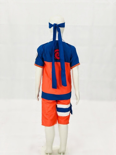 Fantasia Naruto Cosplay Infantil Verão Carnaval