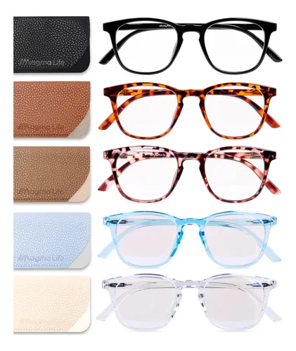 Paquete 5 Lentes De Lectura Oft lmicos Con Micas Bluelight