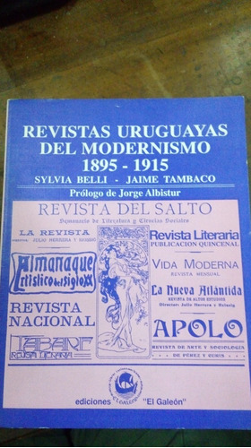 Libro Revistas Uruguayas De Modernismo 1895-1915