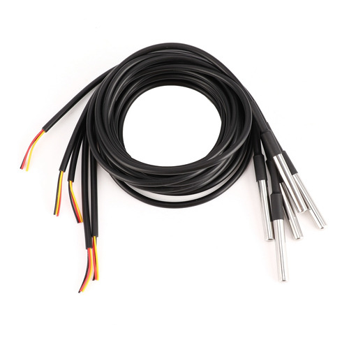 Termómetro De Cable, Sensor De Sonda De Temperatura, 5 Pieza