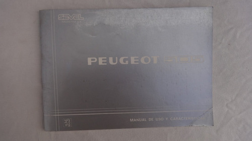 Peugeot 505 1989 Manual 1990 Original Guantera Instruccion