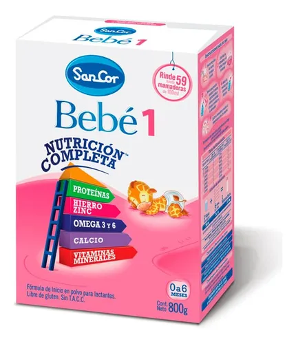 Leche En Polvo Bebe 1 Nut 800 Gr Sancor