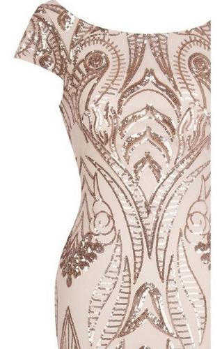Imagem 4 de 6 de Vestido Sereia Vintage Coral Importado Pronta Entrega