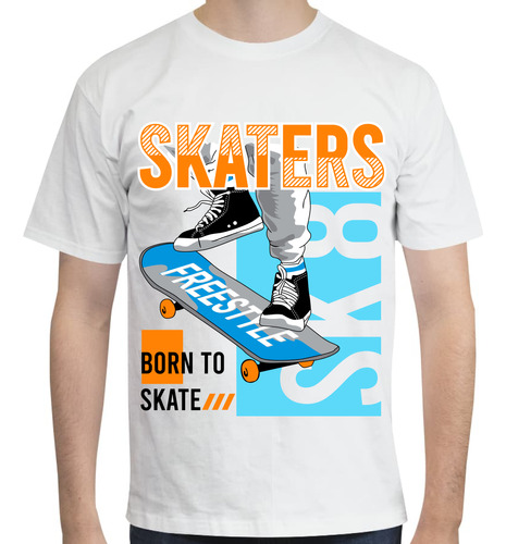 Playera Personalizada Hombre Skaters Skateboarding
