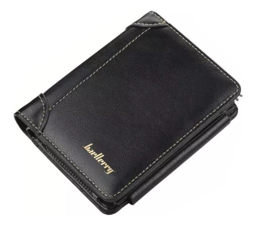 Carteira Baellerry D9156 preto de couro sintético - 2.5cm x 10cm x 12cm