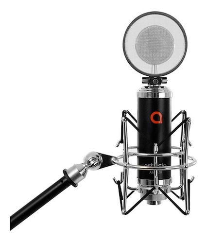Microfono Condenser Artesia Amc20 Soporte Araña En Caja
