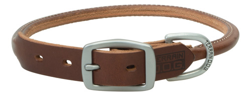 Terrain D.o.g. Collar De Perro Enrollado De Cuero Bridle, 25