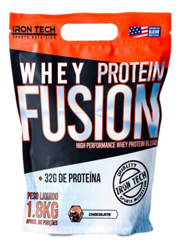 Whey Protein Fusion, concentrado, hidrolizado, aislado, 1,8 kg, sabor a chocolate