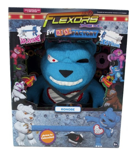 Muñeco Ruz Flexors Evil Bear Factory Ronobe Color Azul