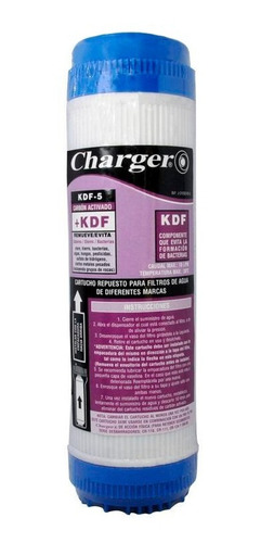 Cartucho Kdf-5 Carbón Activad 10'' Mayor Y Detal Charger Tc.