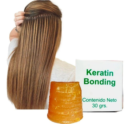 Queratina (keratina) Cristal Para Extensiones De Cabello