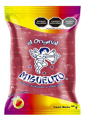 Miguelito Original En Polvo Dulce Sabor Sandia Bolsa De 980g