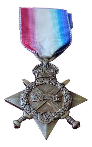 Medalla Inglaterra Estrella Campaña 1914-15 Primera Guerra (Usado)