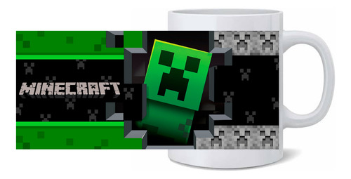 Taza Personalizada En Sublimación De Minecraft 