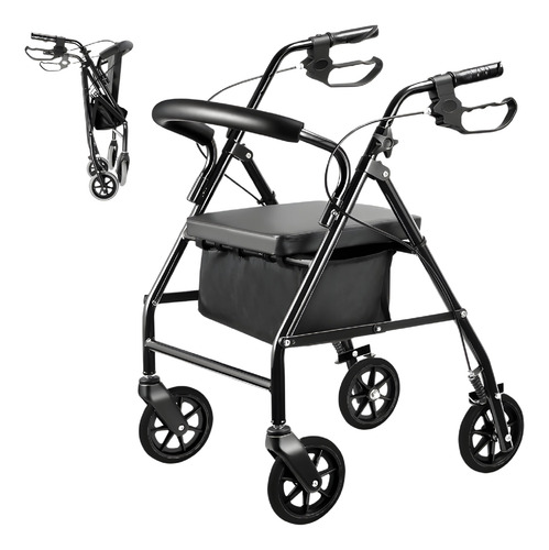 Andadera Ortopédica Adulto Asiento Silla Plegable Ajustable
