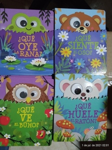 Cuento Estimulacion Búho,ratón, Rana Ojitos Maravillosos X3