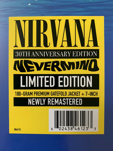 Lp Nirvana Nevermind + Vinil 7 Inch Ed. 30 Aniversario