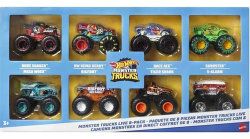 Set De Carros Monster Trucks 8piezas