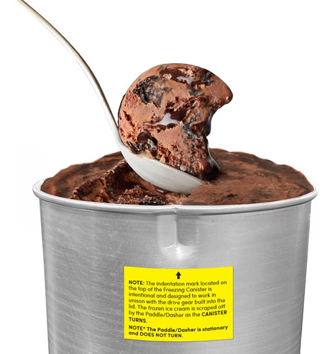 Elite Gourmet Vintage Wood Bucket Ice Cream Maker, Black.