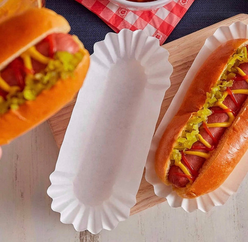 Canoa De Completo Chico X100 Porta Hot Dog Perros Caliente