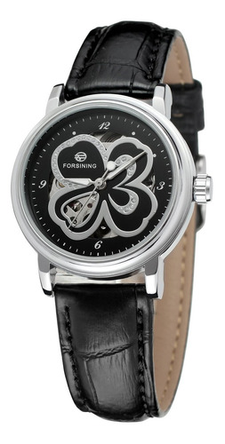 Reloj Mujer Forsining Wrt55696 Automático Pulso Negro En