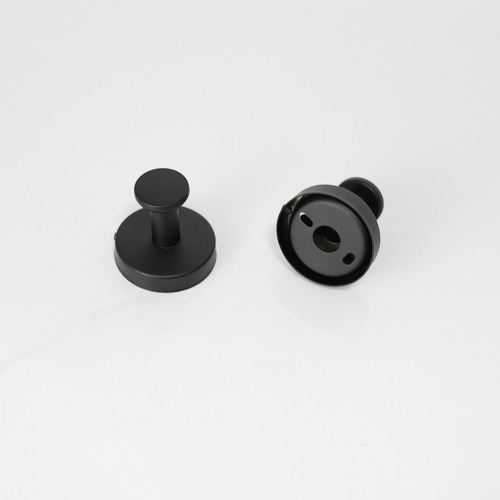 Kit Com 2 Ganchos De Parede Preto Em Aço Inoxidável Fosco Suporte Para Toalhas De Rosto, Cabide Toalhas De Banho, Cabideiro De Parede Para Roupas, Acessórios E Panos Em Quarto Banheiro Cozinha