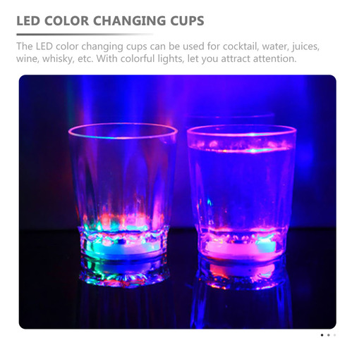 4 Unidades De Vasos Iluminados Para Fiestas, Vasos Luminosos