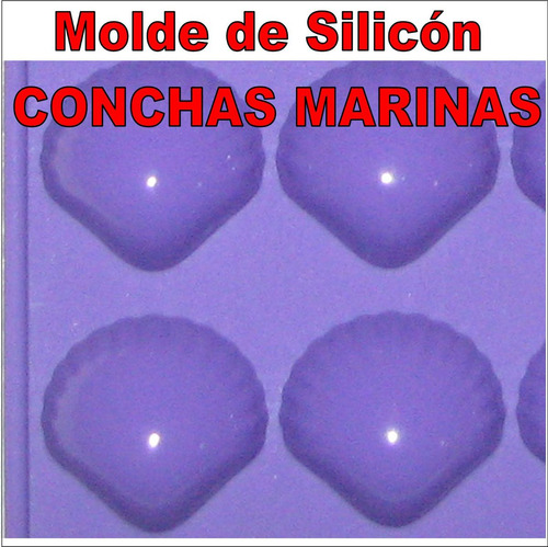 Molde Silicon Bombon Chocolate Vela Arcilla 15 Conchas