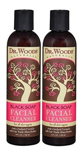 Dr Woods Shea Vision Limpiador Facial Liquido De Jabon Negro
