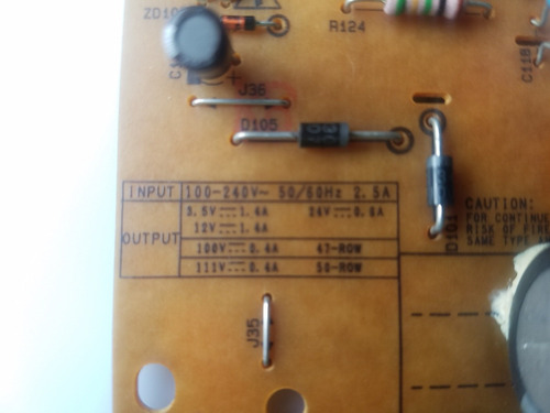 Fuente De Alimentación Para Tv Pantalla Lg 47la6205 (Usado)