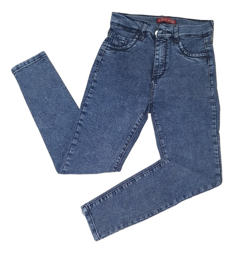 Pantalon Jean Calce Perfecto Levanta Cola Tiro Alto Elastiza