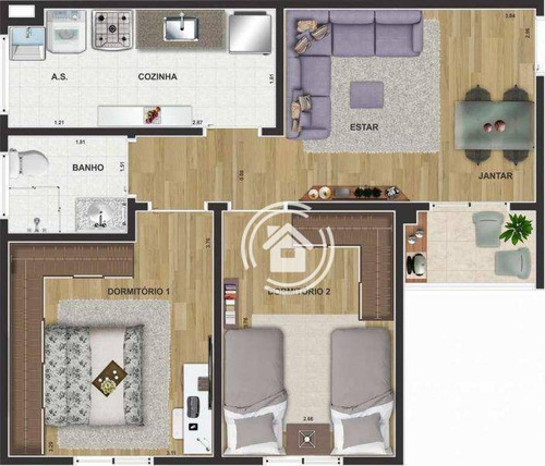Imagem 14 de 29 de Apartamento À Venda, 53 M² Por R$ 195.800,00 - Jardim Abaeté - Piracicaba/sp - Ap1019