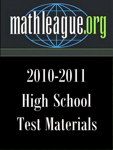 High School Test Materials 2010-2011, De Sanders, Tim. Editorial Lulu Pr, Tapa Blanda En Inglés
