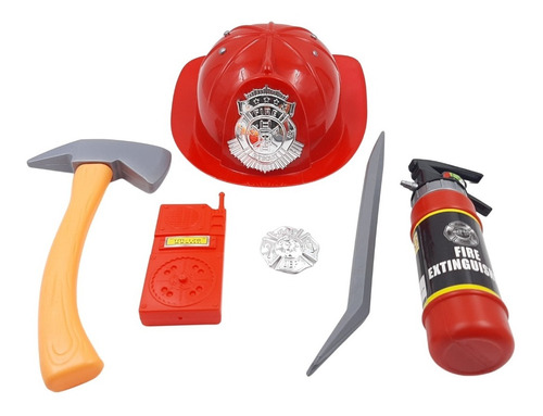 Cinturon Herramientas Constructor Con Casco Para Niños 9en1