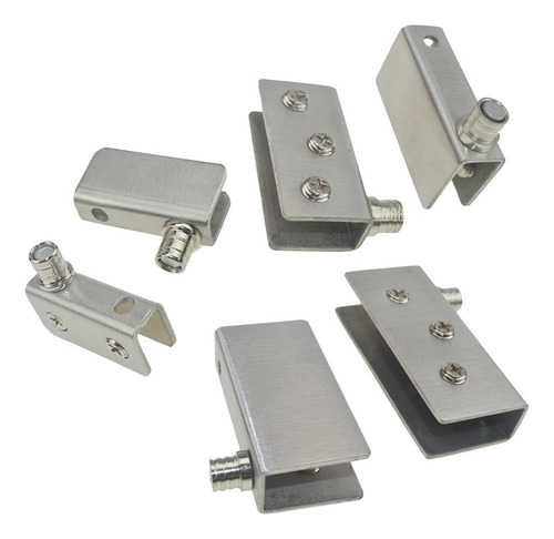 2x Puerta De Vidrio De Acero Inoxidable Bisagra De Pivote S
