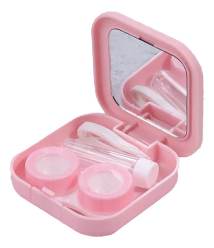 Migoo Kit Estuche Para Pupilentes Lentes De Contacto M8061 Color Rosa