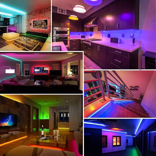 Tira De Luz Led Con Control Remoto Bluetooth De 15 Metros