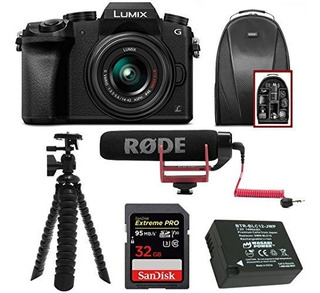 Cámara Digital Panasonic Lumix G7 Con Paquete De Accesorios