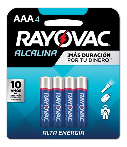 Blister Pilas Aaa X4 Unidades Rayovac