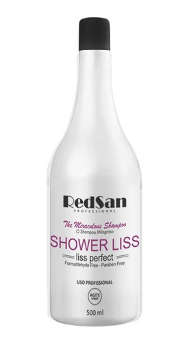 Shampoo Que Alisa - 0% Formol - Shower Liss - Redsan Cosmét