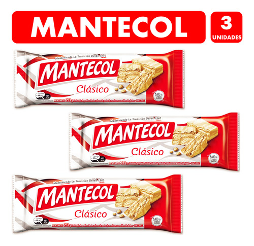 Mantecol Clásico Sin Gluten De 253g Mondeléz (pack Con 3uni)