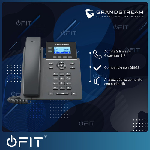 Telefono Ip Grandstream Grp2602 4 Sip 2 Lineas Con Fuente