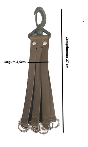 Pindurico Para Caça Em Couro - Cor Verde