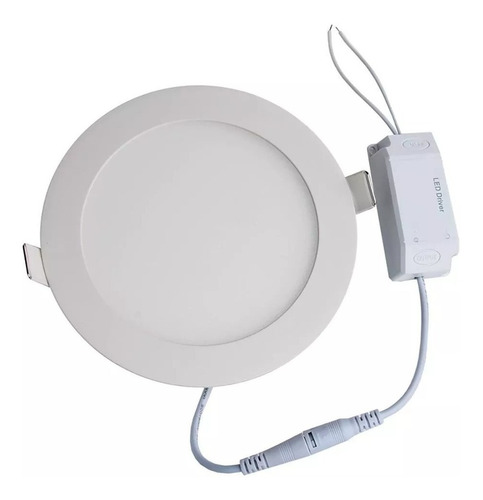 Imagen 2 de 7 de Panel Led De Embutir Redondo 12w
