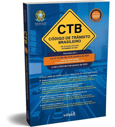 Codigo De Transito Brasileiro 2022 - 15ed/22