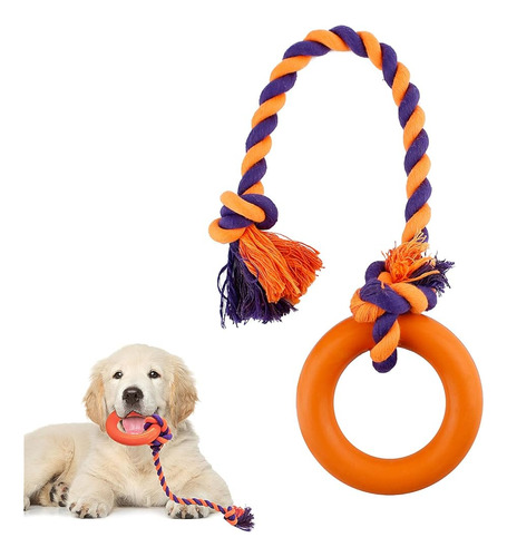 Petleso Dog Chew Toys Rubber Ring Dog Rope Toy, Dog Rubber T