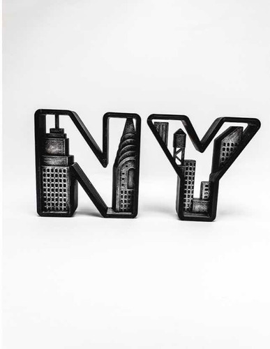 Letras Ny New York Nueva York - Diseño Unico Colores Envíos